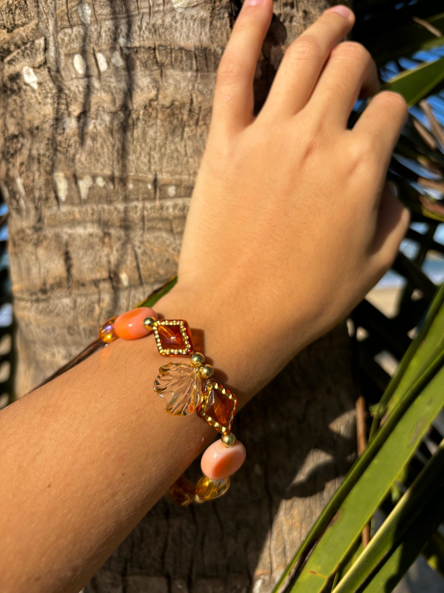 Clear Seashell Bracelet